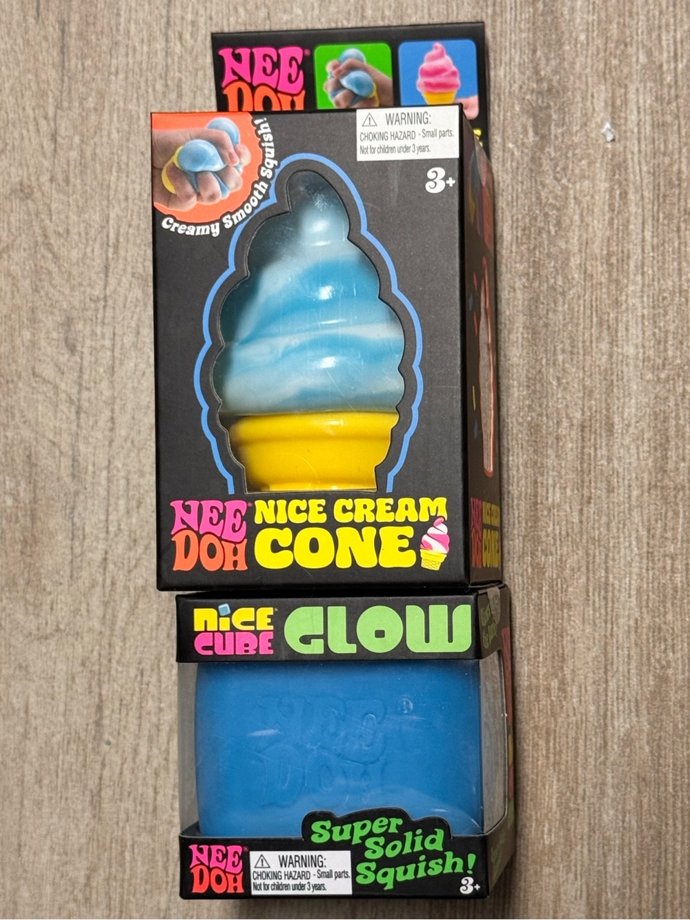 Blue NeeDoh Nice Cream Cone & Nice Cube Glow 💙